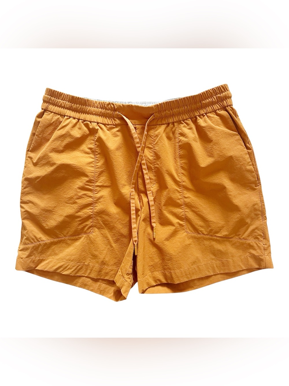 Lululemon Men’s Bowline Short 5" *Stretch Ripstop Autumn Orange Size Large EUC